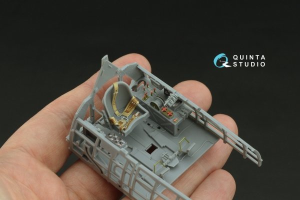 Quinta Studio QD32240 Mitsubishi J2M3 Raiden 3D-Printed &amp; coloured Interior on decal paper (Zoukei Mura) 1/32