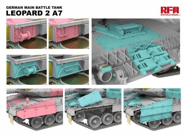 Rye Field Model 5108 Leopard 2 A7 German Main Battle Tank 1/35