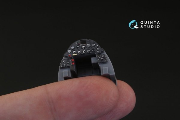 Quinta Studio QD48110 F4U-1 Corsair (Bird cage) 3D-Printed &amp; coloured Interior on decal paper (for Tamiya kit) 1/48