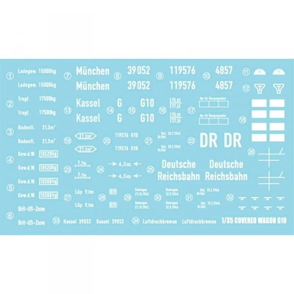 AK Interactive AK35502 GERMAN RAILWAY COVERED G10 WAGON GEDECKTER GÜTERWAGEN G10 1/35