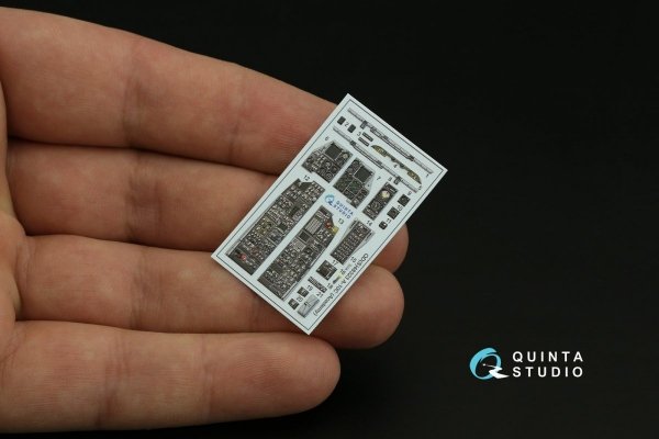 Quinta Studio QDS-48323 A-10C 3D-Printed &amp; coloured Interior on decal paper (Academy) (Small version) 1/48