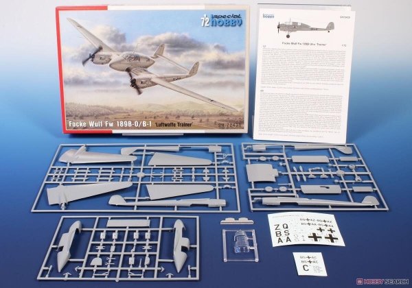 Special Hobby 72430 Focke Wulf Fw 189B-0/B-1 Luftwaffe Trainer 1/72