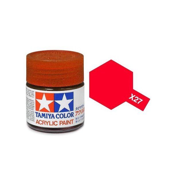 Tamiya 81027 Acryl X-27 Clear Red 23ml