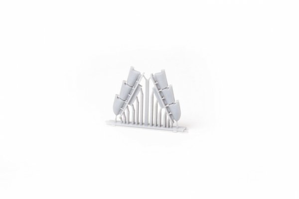 Eduard 672408 Spitfire Mk. V three-stacks exhaust rounded PRINT Tamiya 1/72
