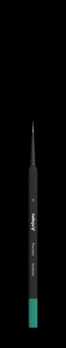 VALLEJO B03000 - Pędzel - Precision - Round Synthetic Brush, Triangular Handle No. 0