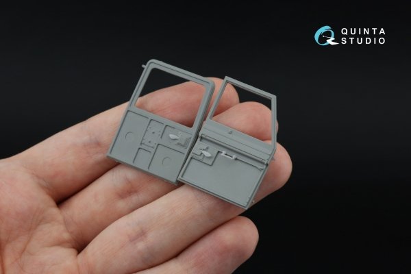 Quinta Studio QD+35139 Land Rover 88 series II family 3D-Printed &amp; coloured Interior on decal paper (AK Interactive) (with 3D-printed resin parts) 1/35