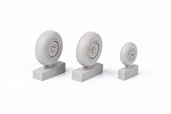Eduard 648687 Ar 234B wheels HOBBY 2000, HASEGAWA 1/48