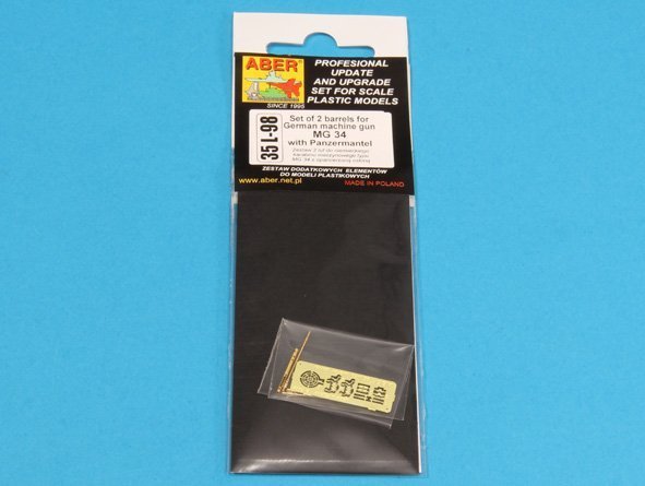 Aber 35L-098 Set of 2 barrels for German tank machine gun MG 34 with Panzermantel (1:35)	