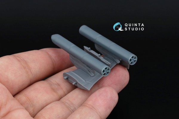 Quinta Studio QT72026 B-13L5 rocket pods, 2 pcs (for all kits) 1/72