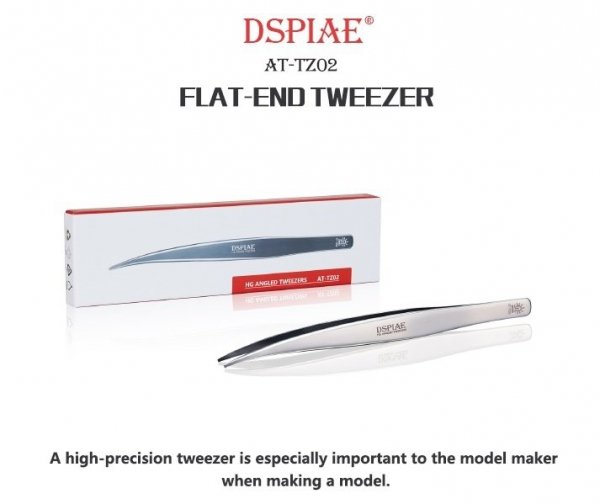 DSPIAE AT-TZ02 Flat-End Tweezer / Pęseta z płaską końcówką