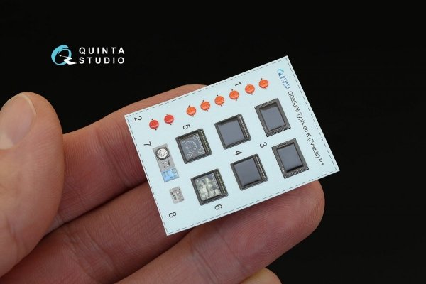 Quinta Studio QD35005 MRAP Typhoon-K 3D-Printed &amp; coloured Interior on decal paper (for Zvezda kits) 1/35