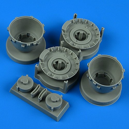 Quickboost QB72731 B-25H/J Mitchell cowlings and cooling flaps (opened) (for HASEGAWA) 1/72