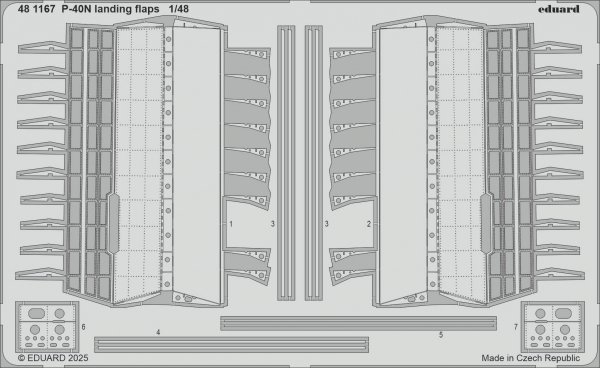 Eduard 481167 P-40N landing flaps EDUARD 1/48
