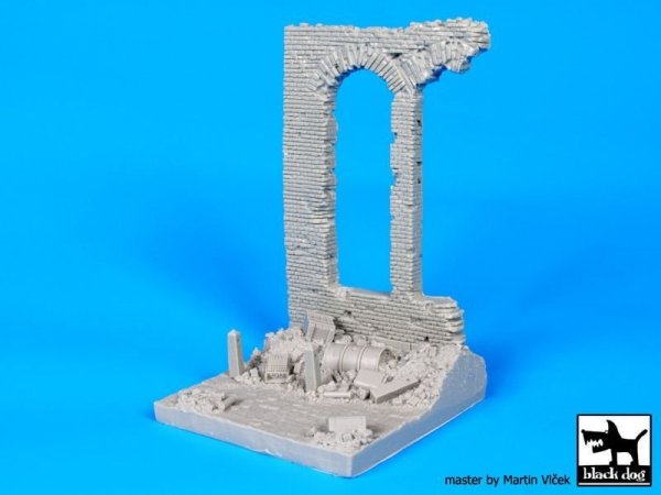 Black Dog D35046 Factory ruin base 1/35