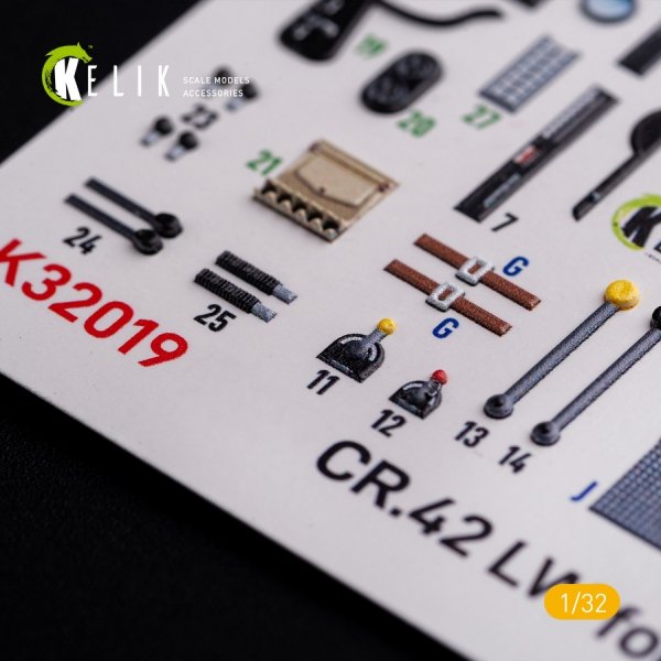 KELIK K32019 CR.42 LW - Interior 3D Decal for ICM kit 1/32