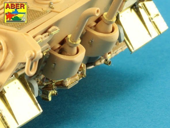 Aber 48036 Pz.Kpfw.VI, Ausf.B TIGER II błotniki i osłony boczne Tamiya 1/48