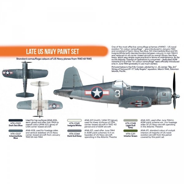 Hataka HTK-CS05.2 Late US Navy paint set