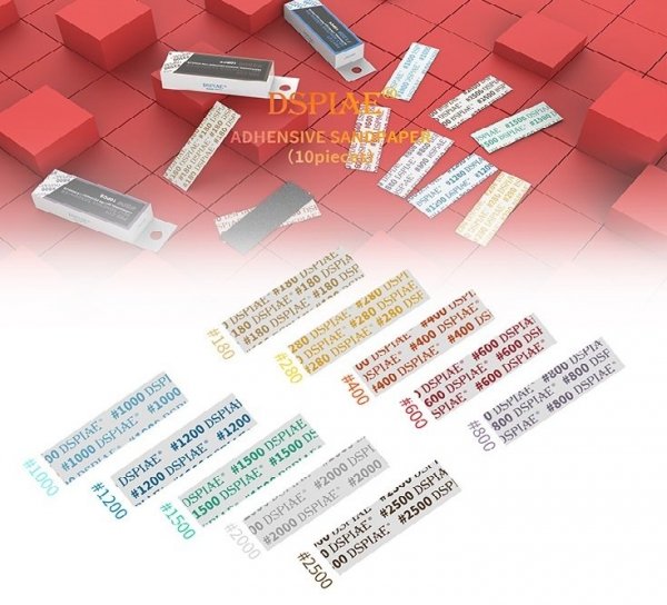 DSPIAE MSP-1200 #1200 DIE-CUTTING ADHESIVE SANDPAPER / PAPIER ŚCIERNY SAMOPRZYLEPNY