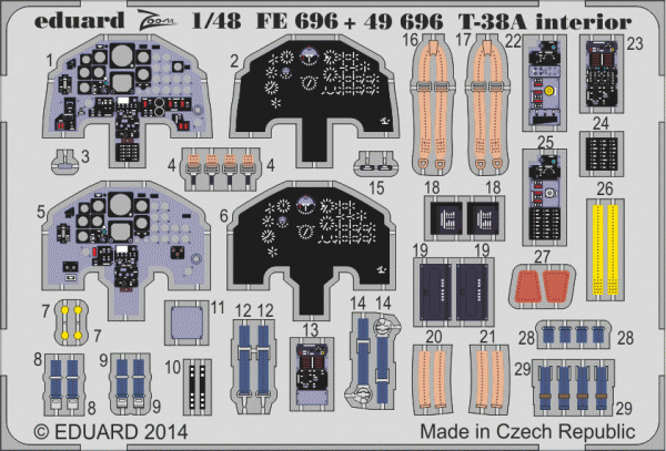 Eduard 49696 T-38A S. A. TRUMPETER 1/48