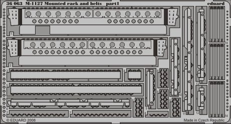 Eduard 36063 M-1127 mounted rack and belts 1/35 Trumpeter