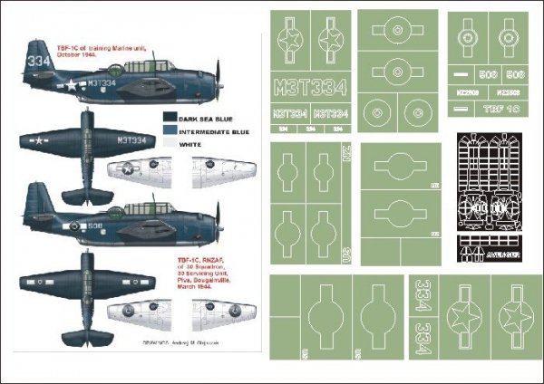 Montex K32126 TBF-1C Avenger 1/32