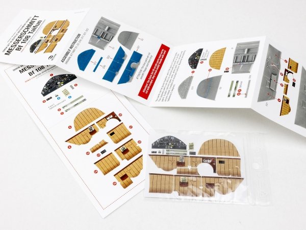 Red Fox Studio QS-32142 Bf 108 Taifun Updated Full Interior for Eduard 3D colored resin IP 1/32