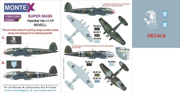 Montex K32227 He 111P 1/32