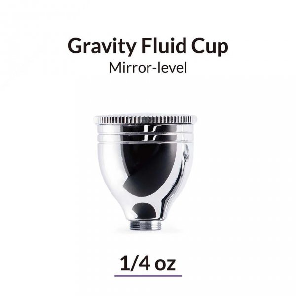 Gaahleri 40546 7 ml Mirror-Level Gravity Fluid Airbrush Cup