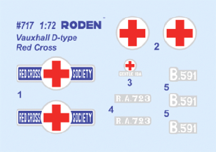 Roden 717 Vauxhall D Type Ambulance (1:72)