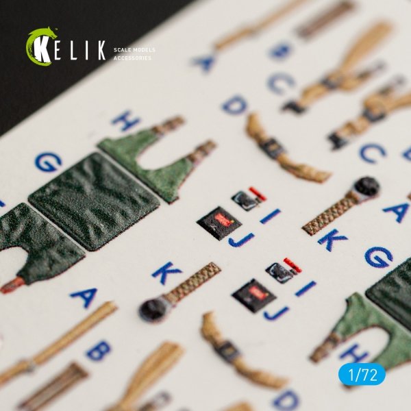 KELIK K72044 BLACKBURN BUCCANEER S.2C INTERIOR 3D DECALS FOR AIRFIX KIT 1/72