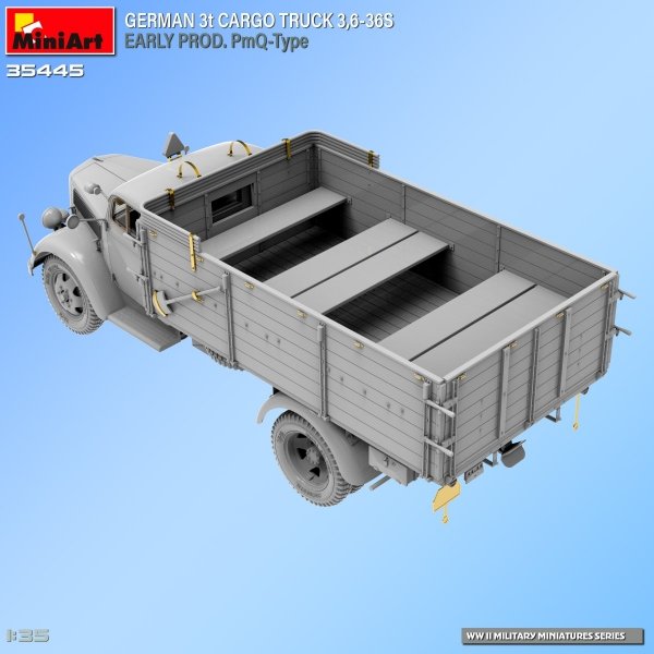 Miniart 35445 GERMAN 3t CARGO TRUCK 3,6-36S EARLY PROD. PmQ-Type 1/35