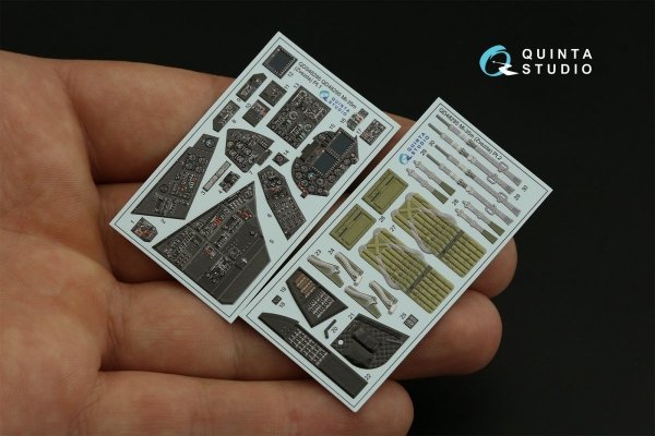 Quinta Studio QD48295 Mi-35M 3D-Printed &amp; coloured Interior on decal paper (Zvezda) 1/48