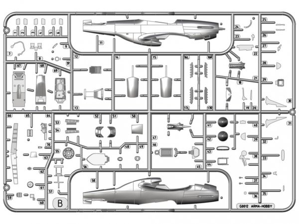 Arma Hobby 70071 P-51K Mustang 1/72
