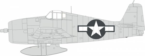 Eduard EX996 F6F-3 US national insignia 1/48