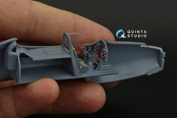 Quinta Studio QD48247 P-39 3D-Printed &amp; coloured Interior on decal paper ( Eduard ) 1/48