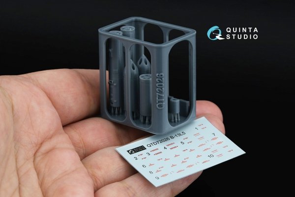 Quinta Studio QT72026 B-13L5 rocket pods, 2 pcs (for all kits) 1/72