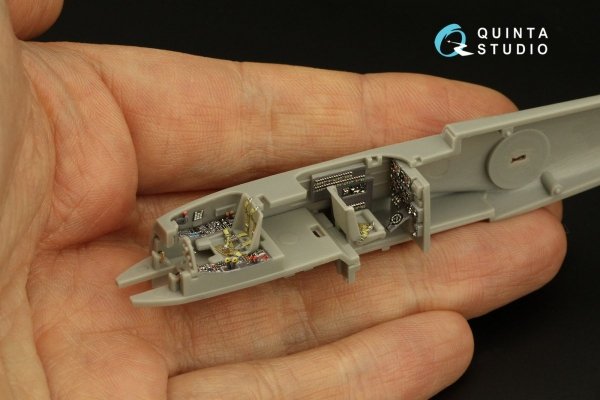 Quinta Studio QD72062 Me 410 3D-Printed &amp; coloured Interior on decal paper (Fine Molds) 1/72