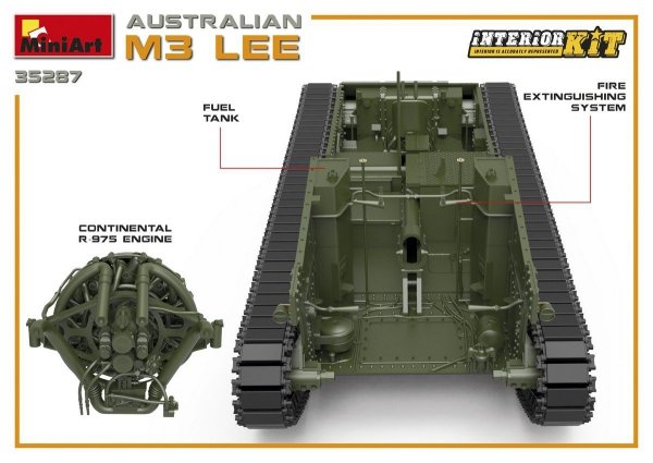 MiniArt 35287 AUSTRALIAN M3 LEE. INTERIOR KIT 1/35