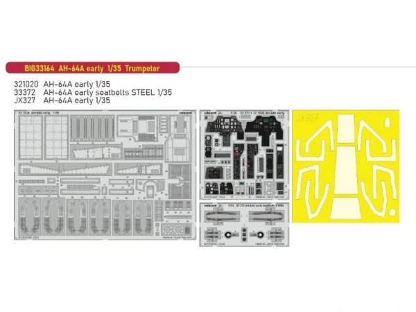 Eduard BIG33164 AH-64A early TRUMPETER 1/35