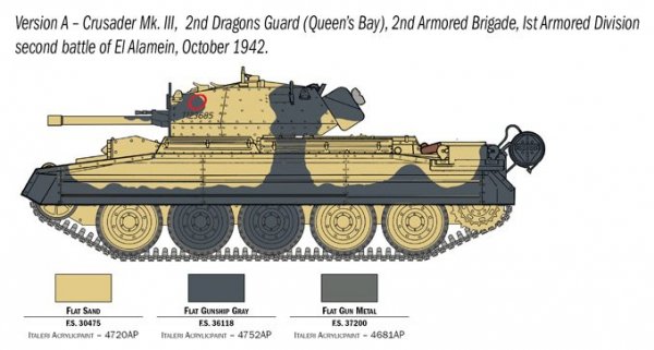 Italeri 6592 Crusader Mk. III with British Crew 1/35