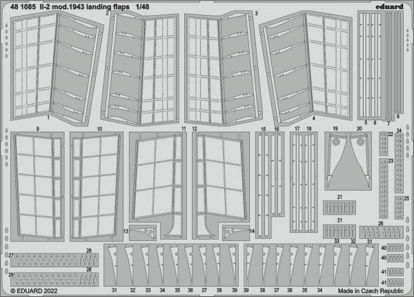 Eduard 481085 Il-2 mod. 1943 landing flaps ZVEZDA 1/48