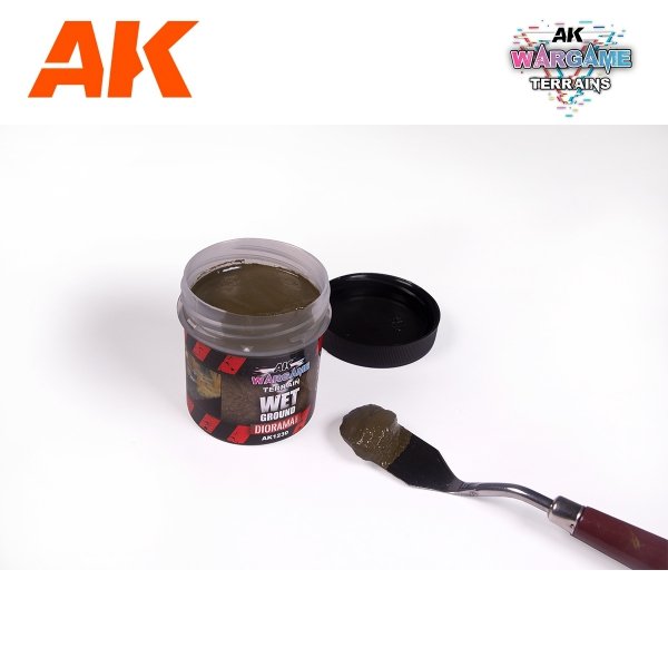 AK Interactive AK1230 WET GROUND – WARGAME TERRAINS 100ML