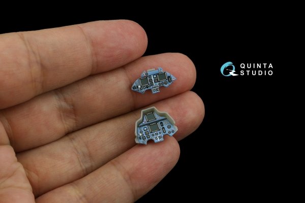 Quinta Studio QD+72177 Su-30MKK 3D-Printed &amp; coloured Interior on decal paper (Trumpeter) (with 3D-printed resin part) 1/72