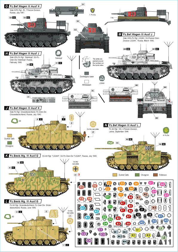 Star Decals 72-A1004 Befehlspanzer # 2 1/72
