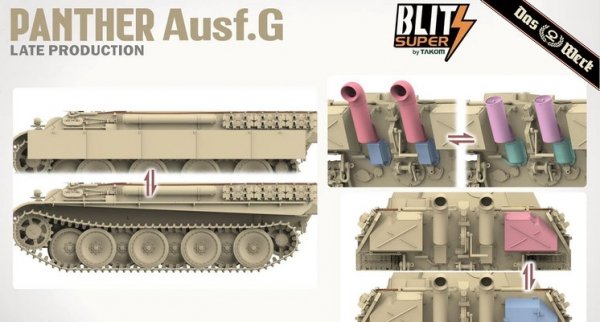 Das Werk DW35041 Panther Ausf.G Late Production SUPER BLITZ 1/35