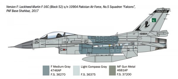 Italeri 35105 F-16C Fighting Falcon - WAR THUNDER 1/48
