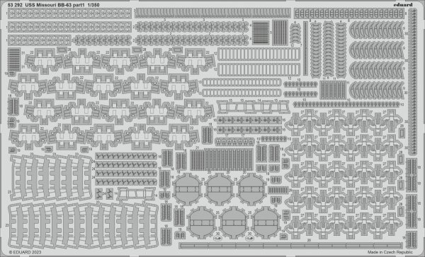 Eduard BIG5368 USS Missouri BB-63 Hobby Boss 1/350