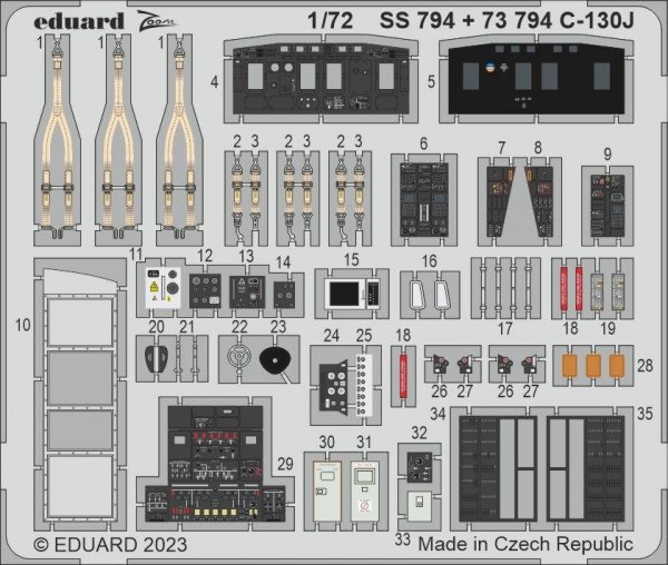 Eduard SS794 C-130J ZVEZDA 1/72