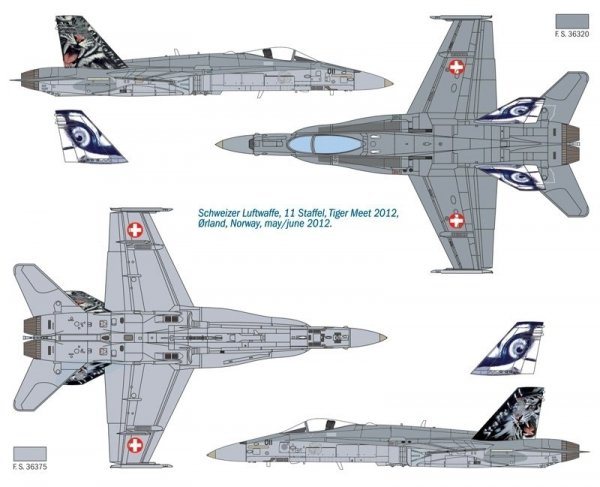 Italeri 1347 F/A-18 Hornet Tiger Meet 2012 (1:72)