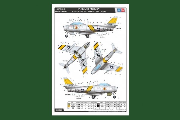Hobby Boss 81808 F-86F-30 Sabre 1/18